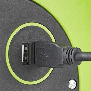 NEDIS Kabelhaspel 10m 3000W 16A Groen Zwart 230V — miniatuur 2