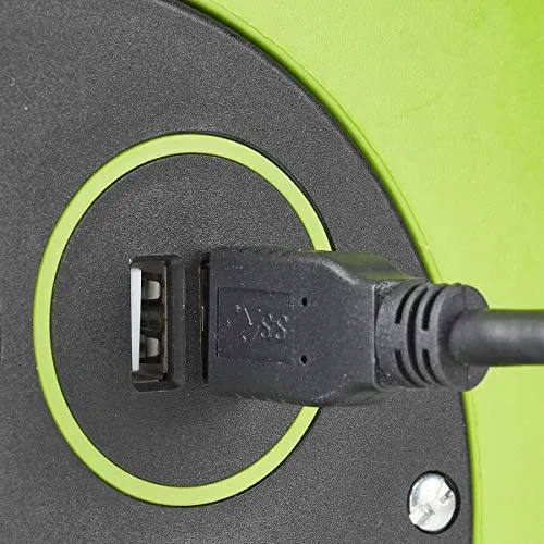 NEDIS Kabelhaspel 10m 3000W 16A Groen Zwart 230V — foto 2