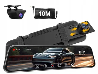 SPIGEL Dashcam Dual 1080P Voor Achter 10" IPS Scherm — miniatuur 1