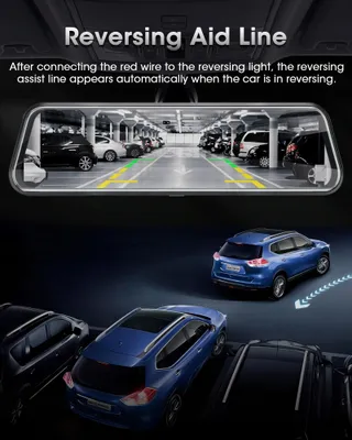 SPIGEL Dashcam Dual 1080P Voor Achter 10" IPS Scherm — miniatuur 6
