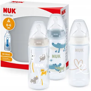 NUK First Choice Plus Babyflessen 0-6 Maanden 300ml 3 Stuks — miniatuur 1