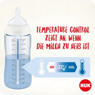 NUK First Choice Plus Babyflessen 0-6 Maanden 300ml 3 Stuks — miniatuur 2