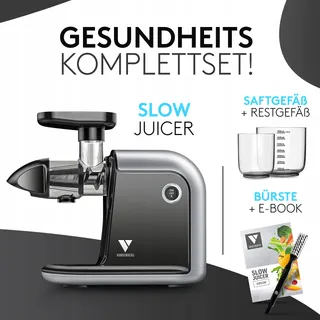 VANDENBERG Slow Juicer Sapcentrifuge Groente Fruit 150W — miniatuur 3