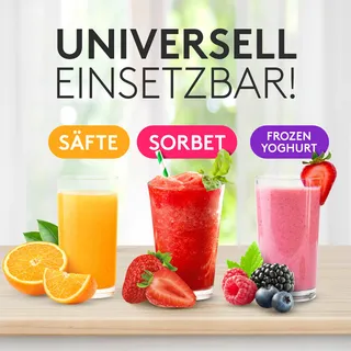 VANDENBERG Slow Juicer Sapcentrifuge Groente Fruit 150W — miniatuur 6