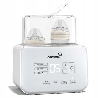 GROWNSY Flessenwarmer Baby Sterilisator 8-in-1 LCD BPA-vrij — miniatuur 1