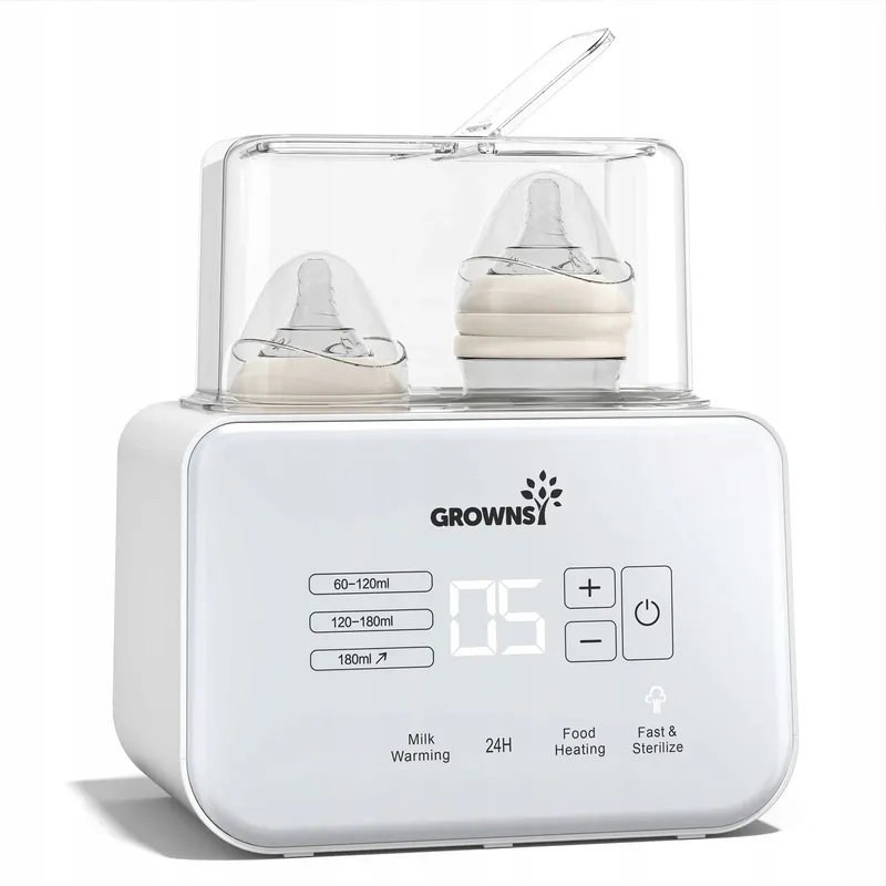 GROWNSY Flessenwarmer Baby Sterilisator 8-in-1 LCD BPA-vrij — foto 1