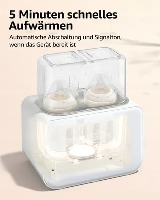 GROWNSY Flessenwarmer Baby Sterilisator 8-in-1 LCD BPA-vrij — miniatuur 2