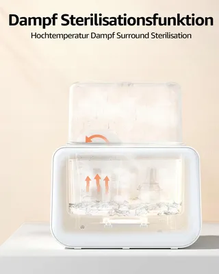 GROWNSY Flessenwarmer Baby Sterilisator 8-in-1 LCD BPA-vrij — miniatuur 5