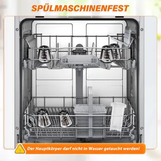 ANATOLE Elektrische Groentesnijder Kaasrasp 250W 5 Messen 220V — miniatuur 6