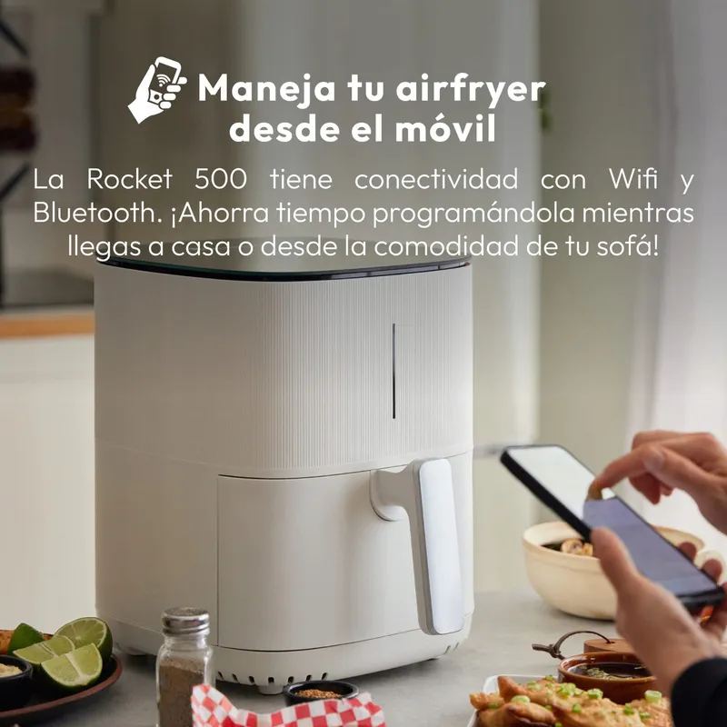 MASTERPRO I-Rocket 500 Airfryer 1500W 5L WiFi App — foto 3
