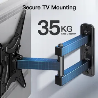 PERLESMITH TV Muurbeugel Verstelbaar 26-60" 35kg VESA 400x400 — miniatuur 4