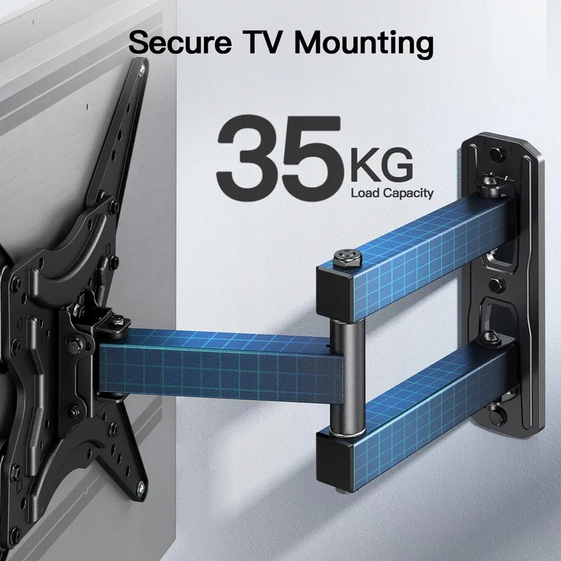 PERLESMITH TV Muurbeugel Verstelbaar 26-60" 35kg VESA 400x400 — foto 4