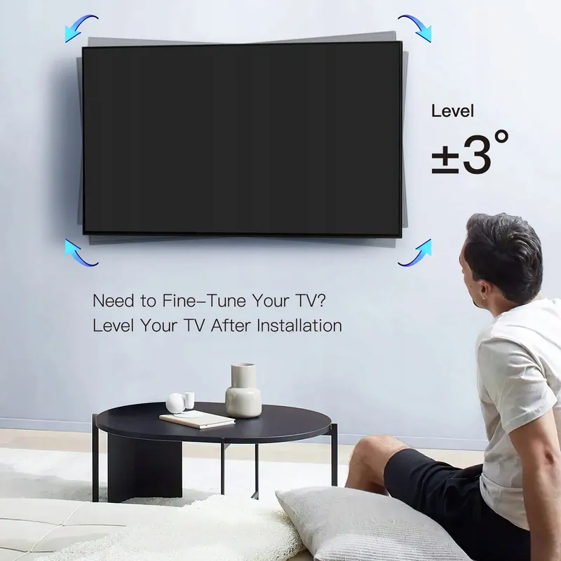 PERLESMITH TV Muurbeugel Verstelbaar 26-60" 35kg VESA 400x400 — foto 7