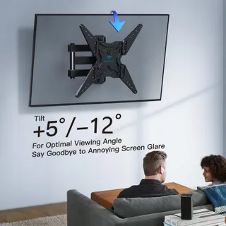PERLESMITH TV Muurbeugel Verstelbaar 26-60" 35kg VESA 400x400 — miniatuur 5