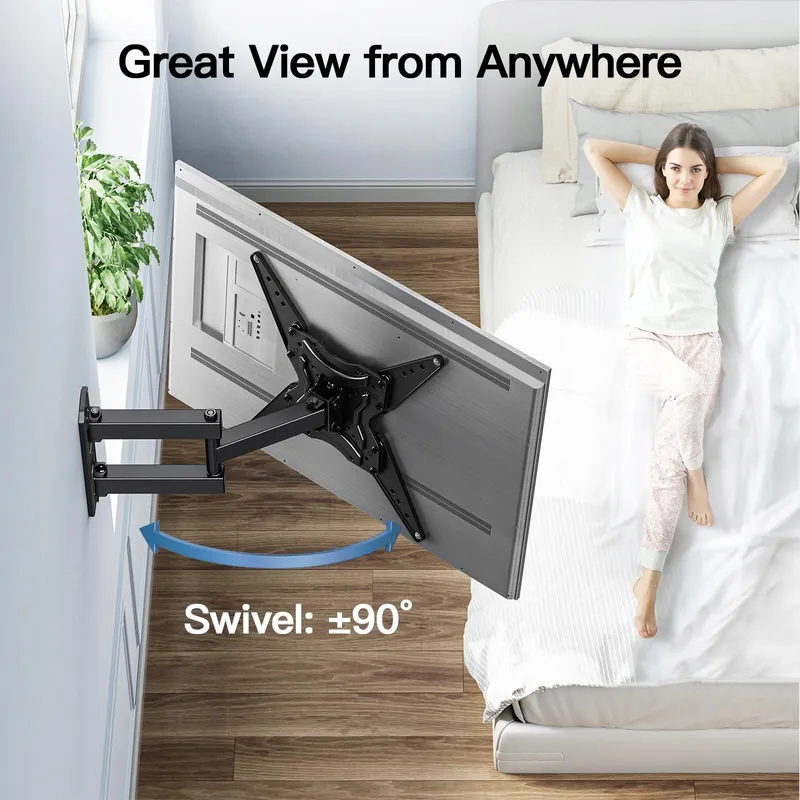 PERLESMITH TV Muurbeugel Verstelbaar 26-60" 35kg VESA 400x400 — foto 3