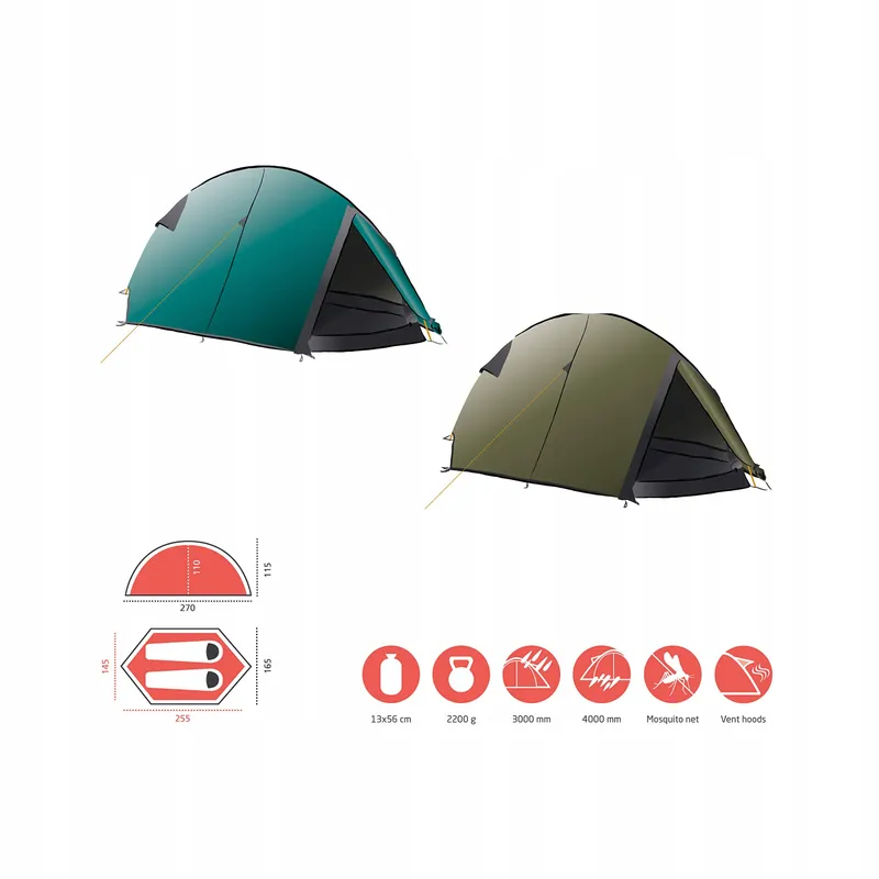 GRAND CANYON Cardova Tent 1 Persoon Groen Unisex — foto 15