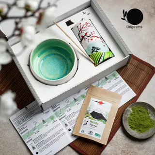 ORIGEENS Matcha Set met Keramiek en Bio Thee uit Japan — miniatuur 5