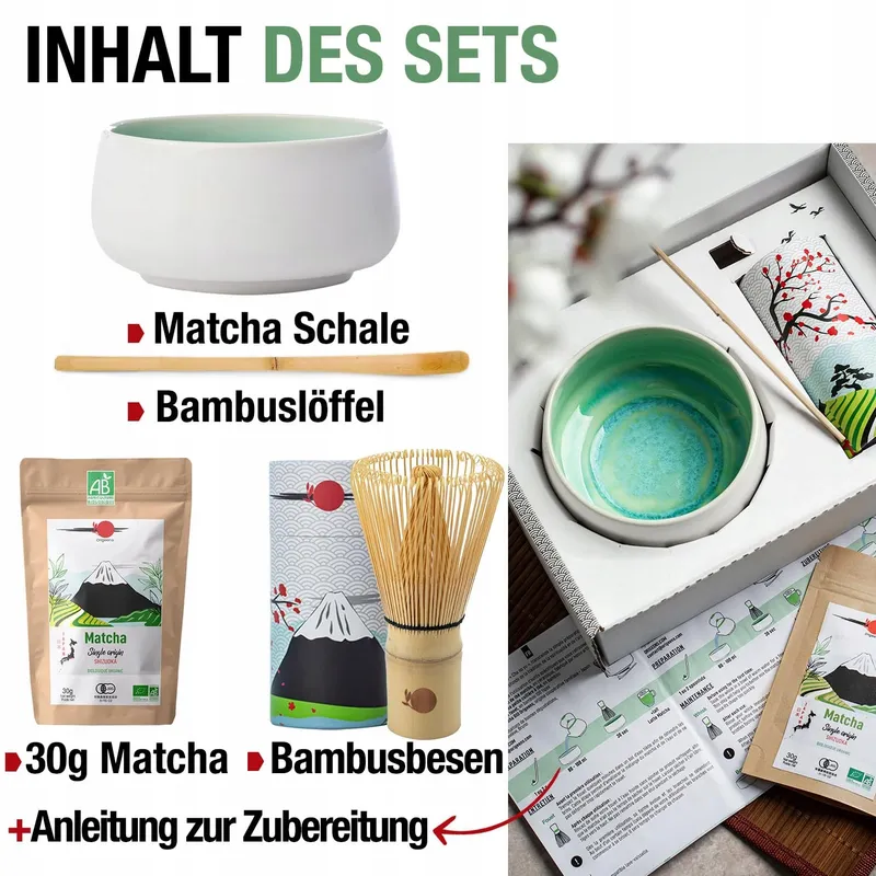 ORIGEENS Matcha Set met Keramiek en Bio Thee uit Japan — foto 2