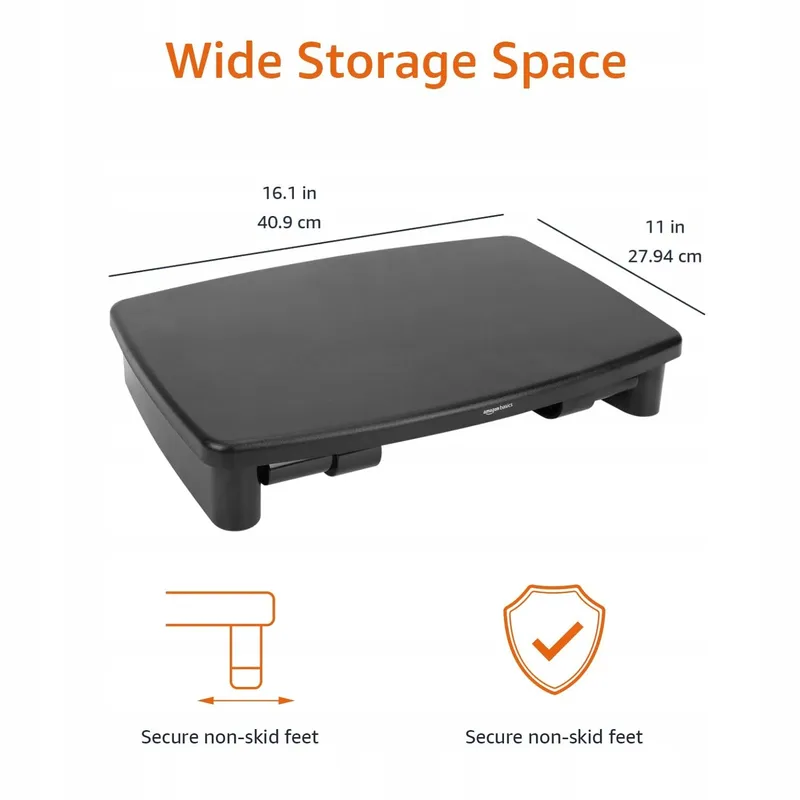 AMAZON BASICS Verstelbare Monitorstandaard Laptop tot 10kg Zwart — foto 4