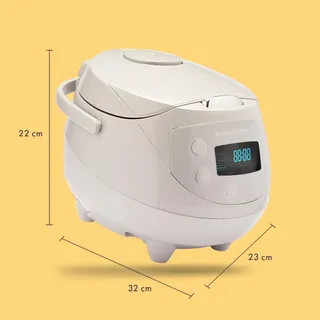 REISHUNGER Digitale Rijstkoker Klein Grijs 0,6L 3 Personen Timer — miniatuur 7