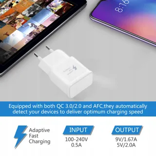 KAIMENGLONG Snellader USB-oplader Voor Samsung Galaxy S22 S21 S20 S10 — miniatuur 4