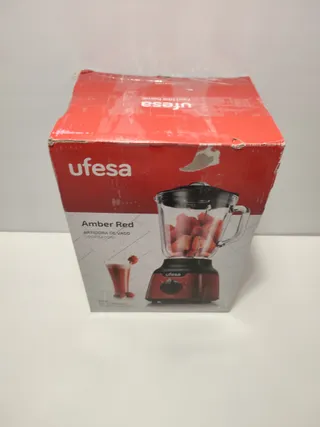 UFESA BS4100 Blender Rood Glas 0,8L 900W 2 Snelheden BPA-vrij — miniatuur 6