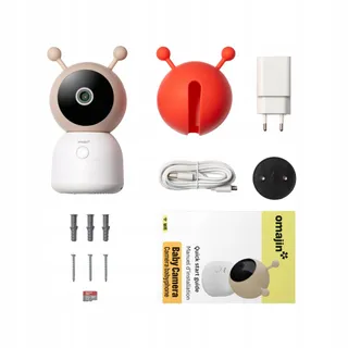 OMAJIN Slimme Babyfooncamera 2K HD Nachtzicht Temperatuursensor — miniatuur 6