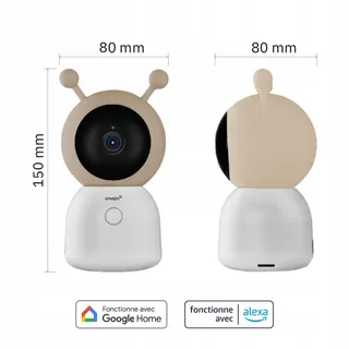OMAJIN Slimme Babyfooncamera 2K HD Nachtzicht Temperatuursensor — miniatuur 5