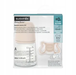 SUAVINEX Anti-koliek Fles 180ml Zero Zero Speen voor Pasgeborenen — miniatuur 2