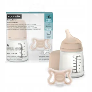SUAVINEX Anti-koliek Fles 180ml Zero Zero Speen voor Pasgeborenen — miniatuur 1