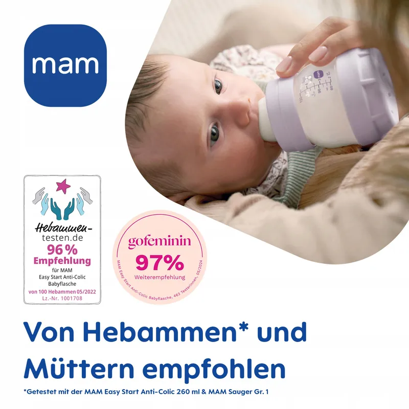 MAM Easy Start Antikoliek Babyfles 160ml Met Bodemventiel — foto 6