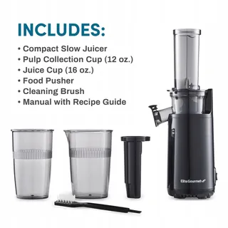 ELITE GOURMET EJX600 Compacte Slowjuicer — miniatuur 8