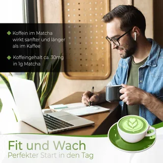 TEA UNIQO Mango Matcha Poeder IJs Latte Shakes Koken — miniatuur 3