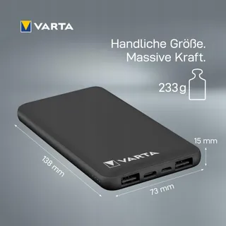 VARTA Power Bank 10000mAh 4 Poorten Tablets Smartphones — miniatuur 3