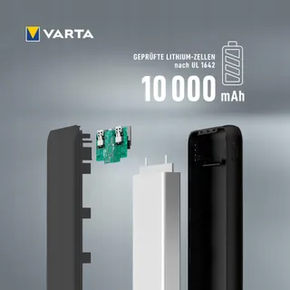 VARTA Power Bank 10000mAh 4 Poorten Tablets Smartphones — miniatuur 4