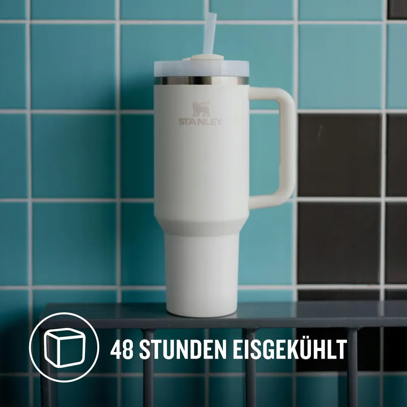 STANLEY Quencher H2.0 Thermosfles Met Rietje 1,2L Cream — foto 4