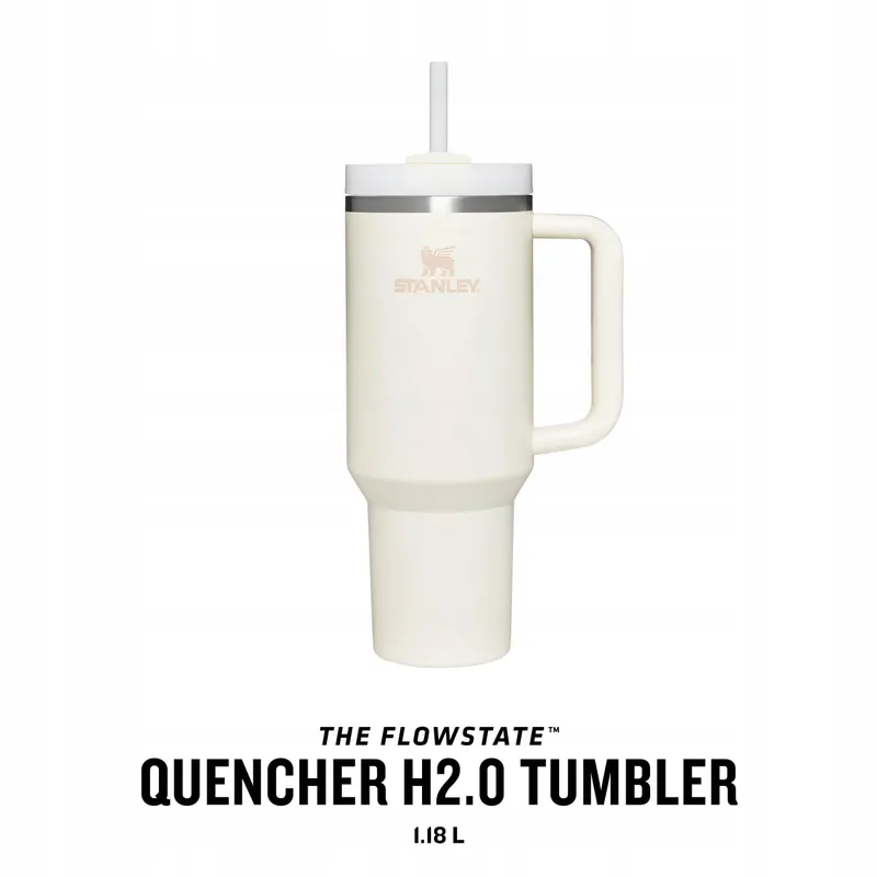STANLEY Quencher H2.0 Thermosfles Met Rietje 1,2L Cream — foto 3