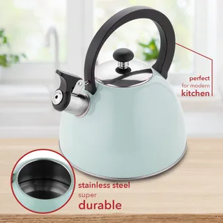 FLORINA Brillo Waterketel 2,5L Roestvrij Staal Inductie Mint — miniatuur 3