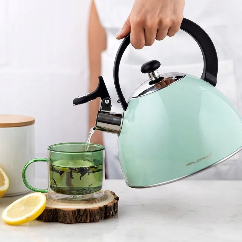 FLORINA Brillo Waterketel 2,5L Roestvrij Staal Inductie Mint — foto 8