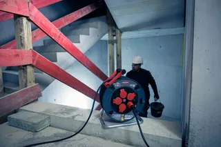 BRENNENSTUHL Professionele Kabelhaspel 40m Zwart Bouwplaats Buiten — miniatuur 8
