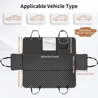 KYG Hondendeken Auto Waterdicht Antislip Zetelbescherming — miniatuur 2