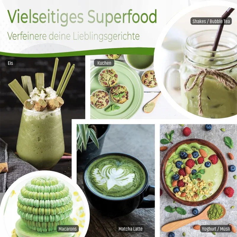Japanse Matcha Groene Thee Poeder voor Latte Bubble Tea — foto 3