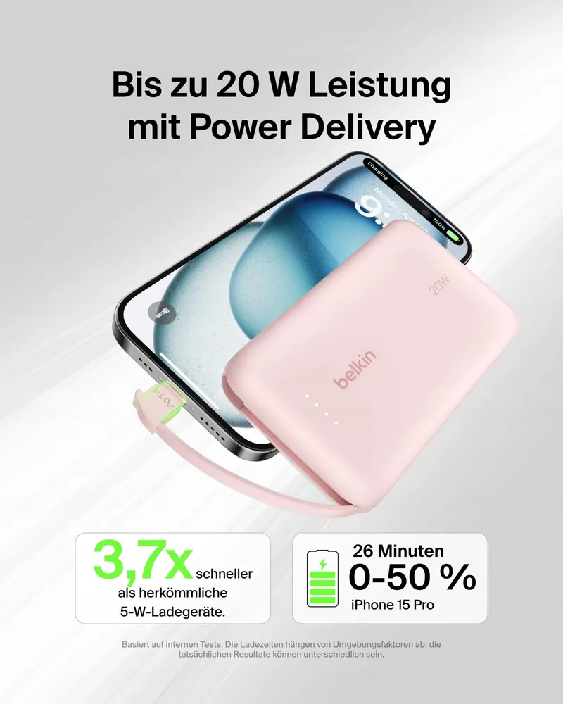 BELKIN BoostCharge Powerbank 10000mAh USB-C PD 20W — foto 3