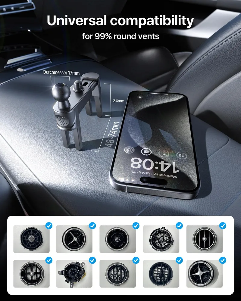 ANDOBIL Autohouder Mercedes Metalen Ventilatieclip 2025 — foto 5