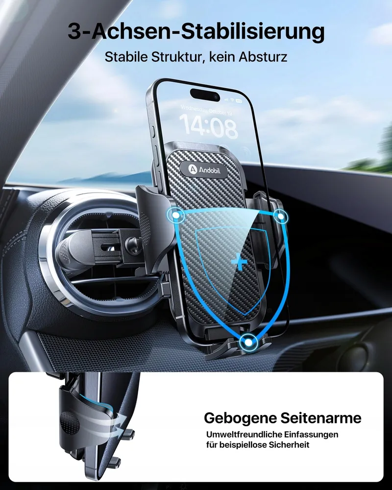 ANDOBIL Autohouder Mercedes Metalen Ventilatieclip 2025 — foto 3