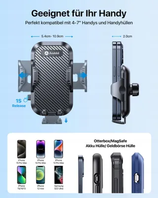 ANDOBIL Autohouder Mercedes Metalen Ventilatieclip 2025 — miniatuur 6