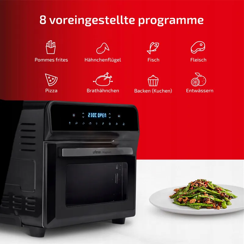 UFESA Magnum Airfryer XXL 23L 1800W 8 Programma's — foto 3