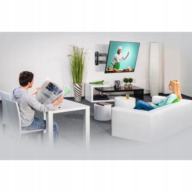 HAMA TV Muurbeugel Draaibaar 32-65 Inch VESA 75x75-400x400 35kg Zwart — foto 6