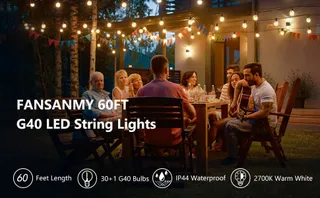 FANSANMY LED Lichtsnoer Buiten 18M G40 IP45 — miniatuur 8