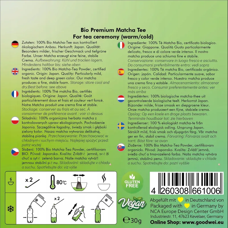 GOODWEI Matchaset BIO Japan Keramiek Accessoires — foto 8